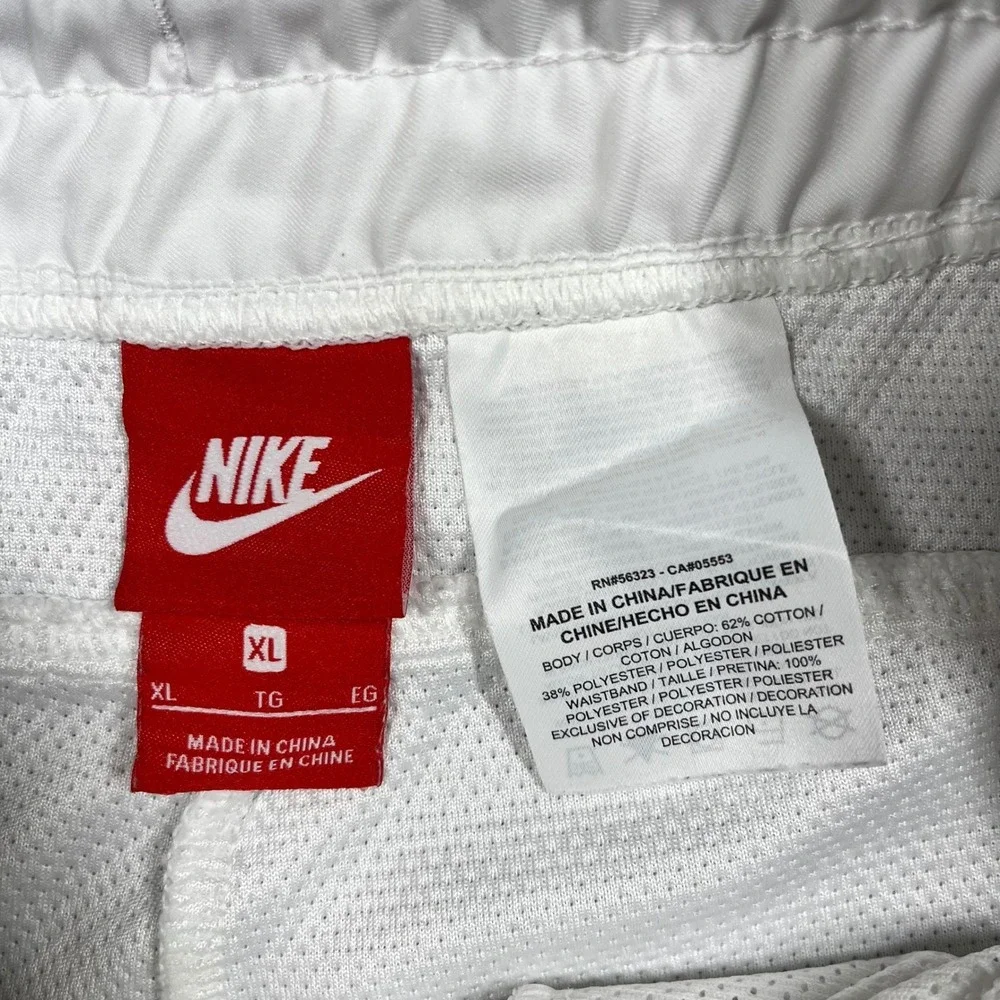 Nike Court Tennis Joggers Women's XL White Cotton Blend Mesh‎ Pants 894871-100